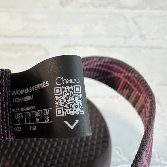 Chaco Sandals Women 9 Z/1 Classic Hiking Strappy Comfort Flat Brown Pink Outdoor - Picture 11 of 12